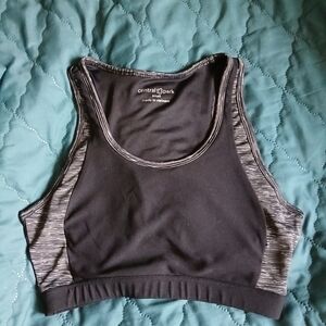 Central Park Black and Gray Sports Bra